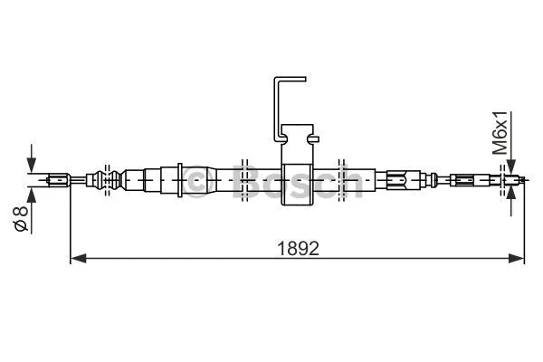 Cable Pull, parking brake (1 987 482 106)
