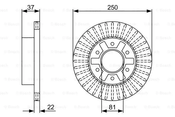 Brake Disc (0 986 479 V66)