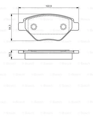 Brake Pad Set, disc brake (0 986 495 069)