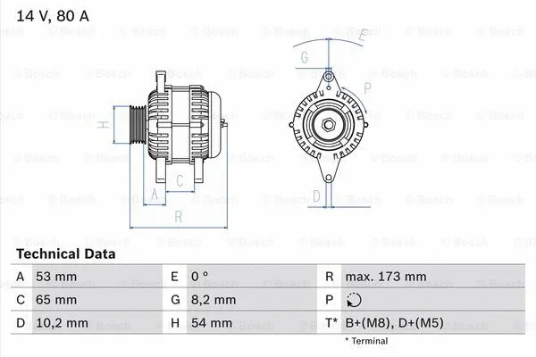 Alternator (0 986 041 381)