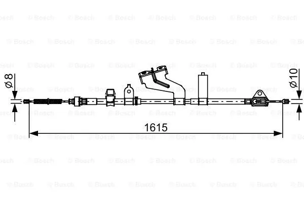 Cable Pull, parking brake (1 987 482 656)