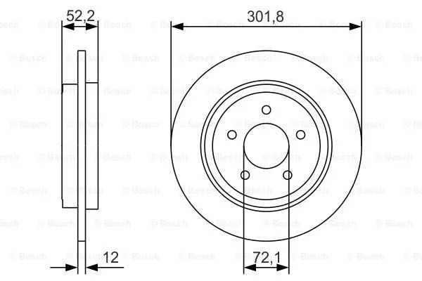 Brake Disc (0 986 479 A53)