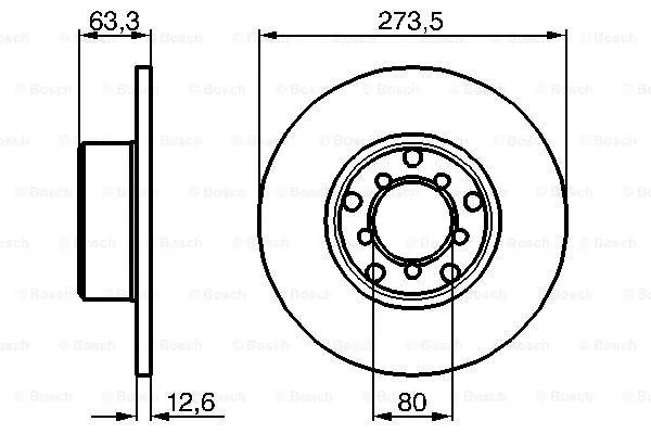 Brake Disc (0 986 478 057)