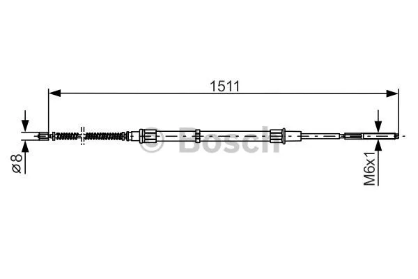 Cable Pull, parking brake (1 987 477 285)
