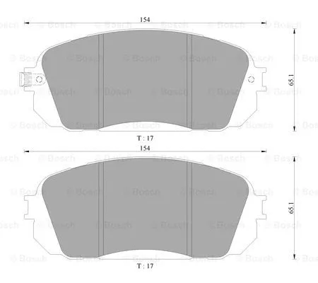 Brake Pad Set, disc brake (0 986 AB3 082)