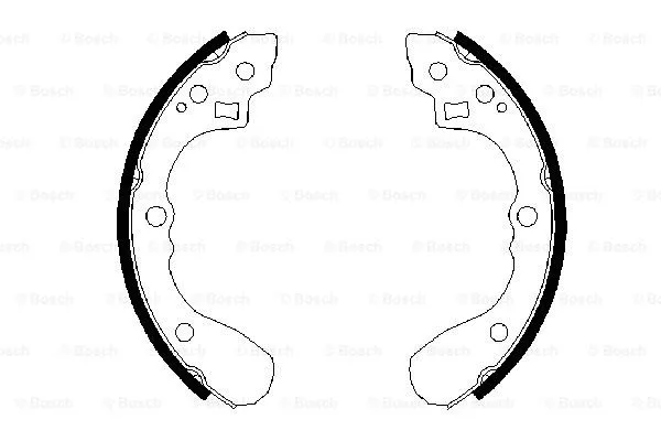 Brake Shoe Set (0 986 487 636)