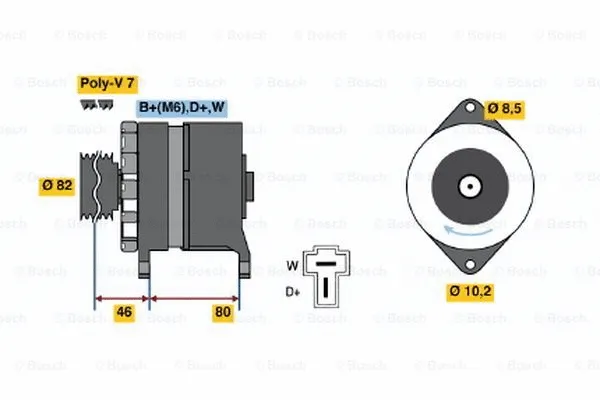 Alternator (9 120 334 139)