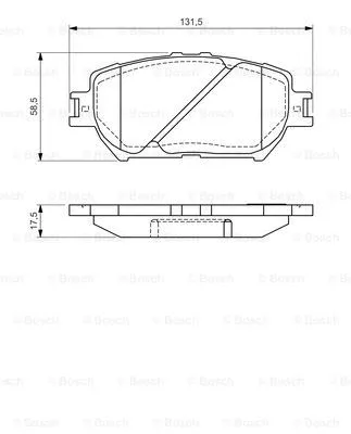 Brake Pad Set, disc brake (0 986 494 363)