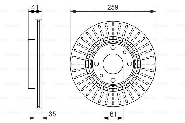 Brake Disc (0 986 479 833)