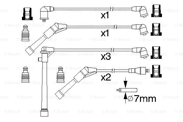 Ignition Cable Kit (0 986 357 174)