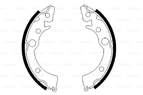 Brake Shoe Set (0 986 487 233)