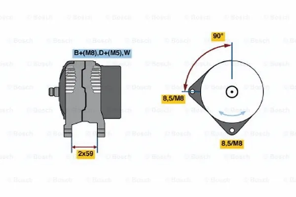 Alternator (0 123 320 048)