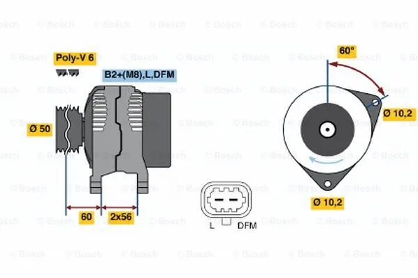 Alternator (0 124 525 031)