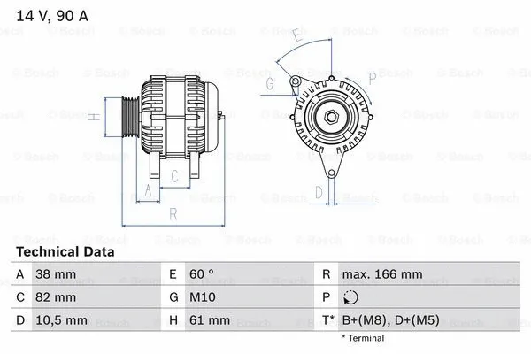 Alternator (0 986 040 340)