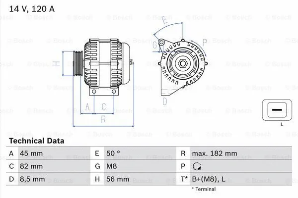 Alternator (0 986 041 150)