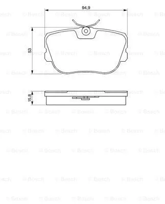 Brake Pad Set, disc brake (0 986 460 988)