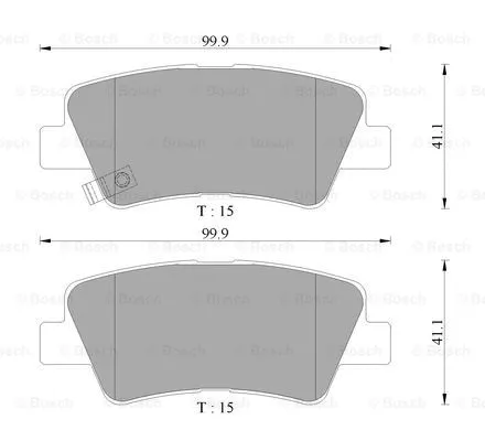 Brake Pad Set, disc brake (0 986 AB3 133)