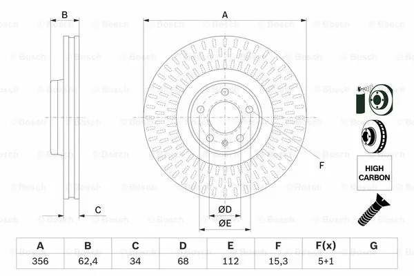 Brake Disc (0 986 479 E39)