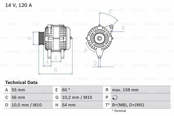 Alternator (0 986 047 330)
