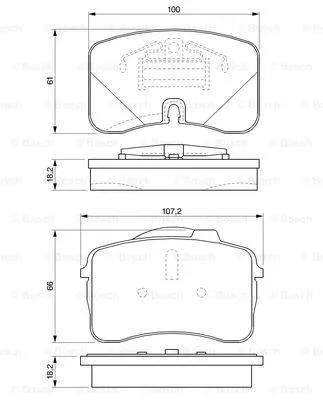 Brake Pad Set, disc brake (0 986 424 191)