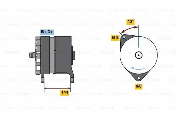 Alternator (0 986 080 200)