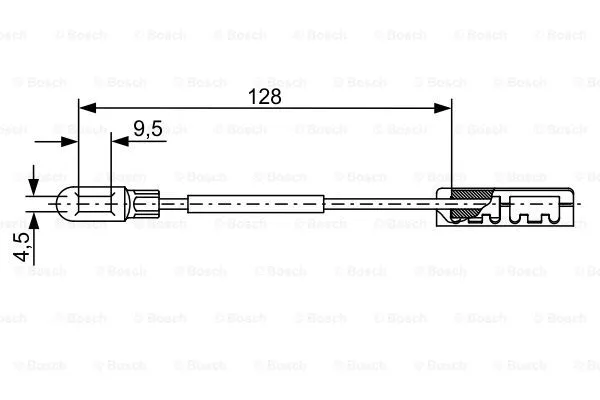 Cable Pull, parking brake (1 987 482 452)