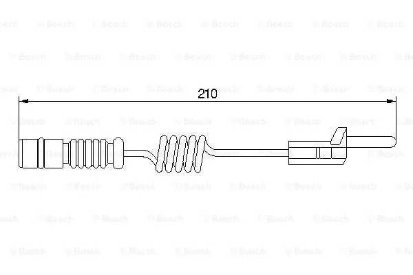 Warning Contact, brake pad wear (1 987 474 969)