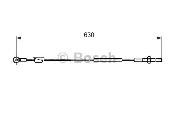 Cable Pull, parking brake (1 987 477 361)