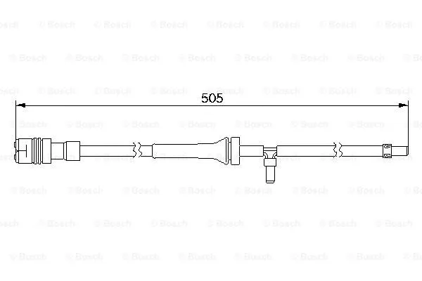 Warning Contact, brake pad wear (1 987 474 997)
