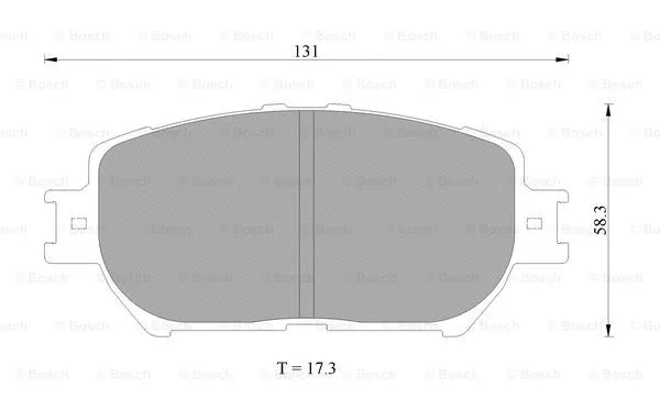 Brake Pad Set, disc brake (0 986 AB2 389)
