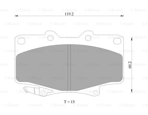 Brake Pad Set, disc brake (0 986 AB9 173)