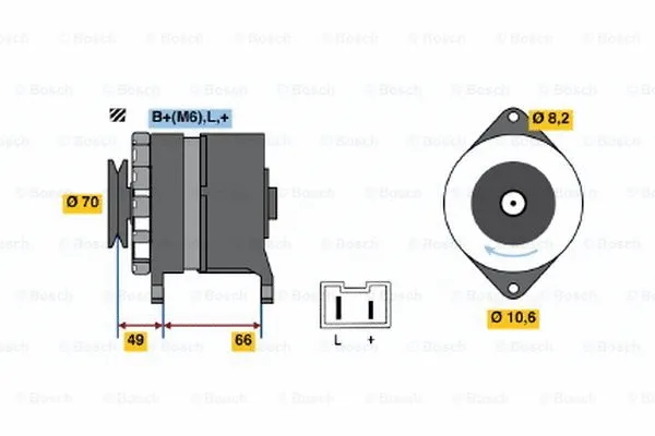 Alternator (0 986 034 801)