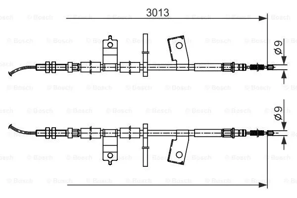 Cable Pull, parking brake (1 987 482 585)