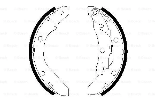 Brake Shoe Set (0 986 487 006)