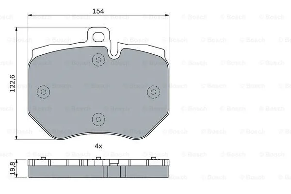 Brake Pad Set, disc brake (0 986 424 247)