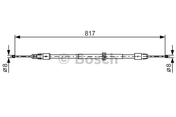 Cable Pull, parking brake (1 987 482 024)