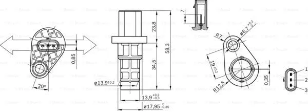 Sensor, crankshaft pulse