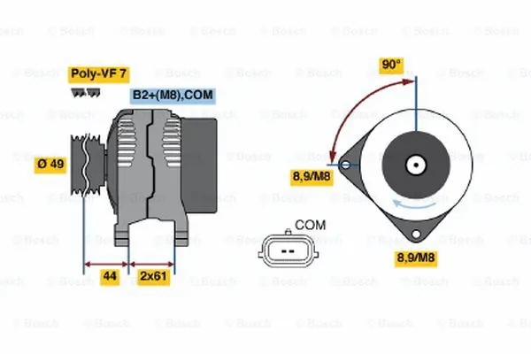 Alternator (0 124 425 074)
