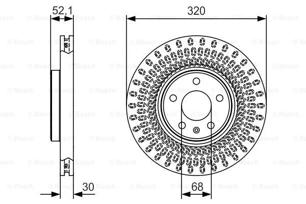 Brake Disc (0 986 479 C49)