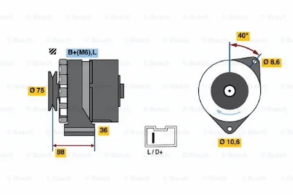 Alternator (0 986 032 301)