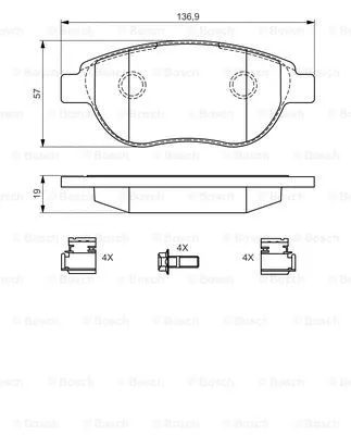 Brake Pad Set, disc brake