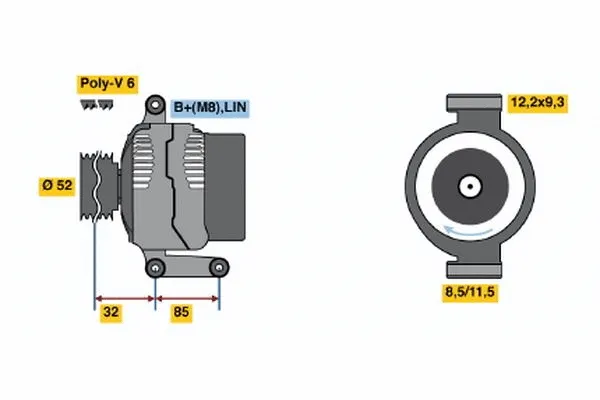 Alternator (0 121 715 032)