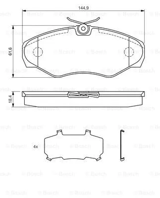 Brake Pad Set, disc brake