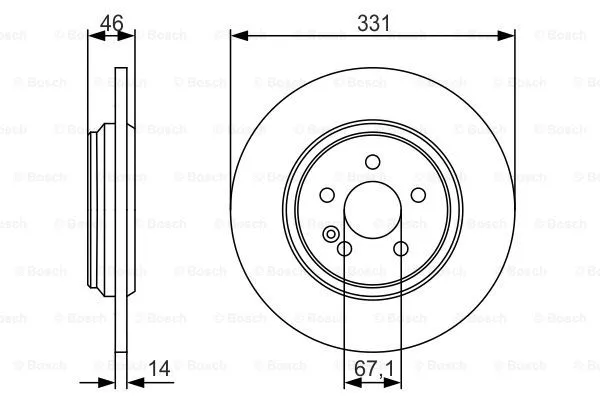 Brake Disc (0 986 479 S12)