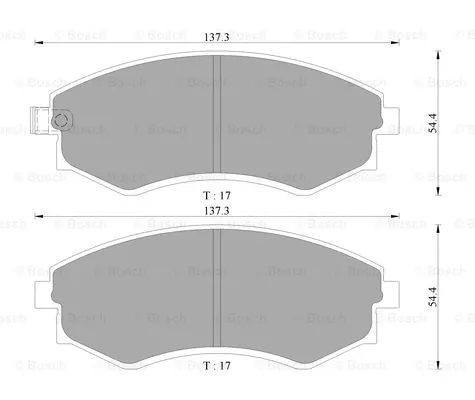 Brake Pad Set, disc brake (0 986 AB3 027)