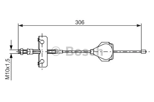 Cable Pull, parking brake (1 987 477 990)
