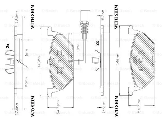 Brake Pad Set, disc brake (F 03B 150 285)