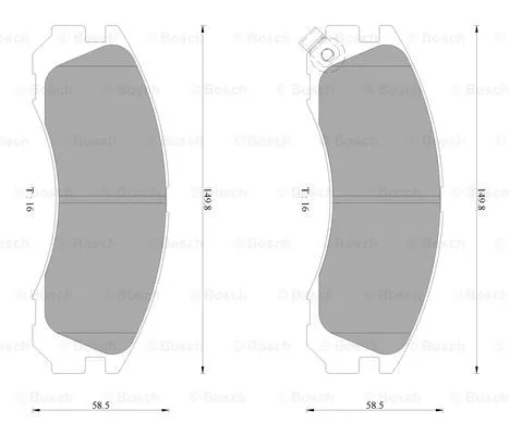 Brake Pad Set, disc brake (0 986 AB2 065)