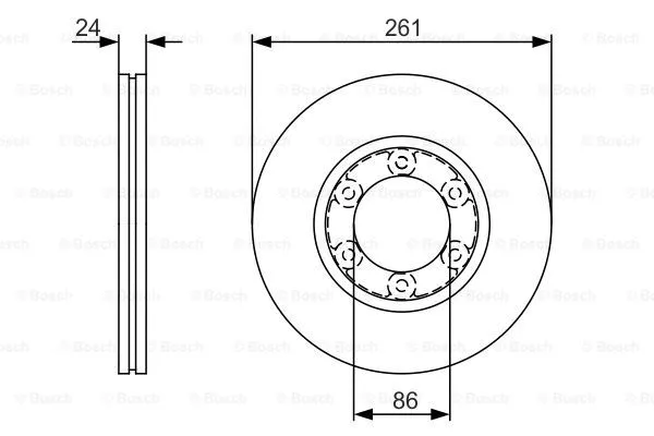 Brake Disc (0 986 479 R16)