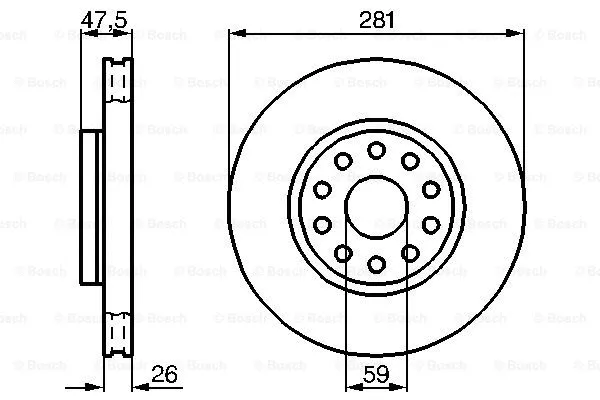 Brake Disc (0 986 478 460)
